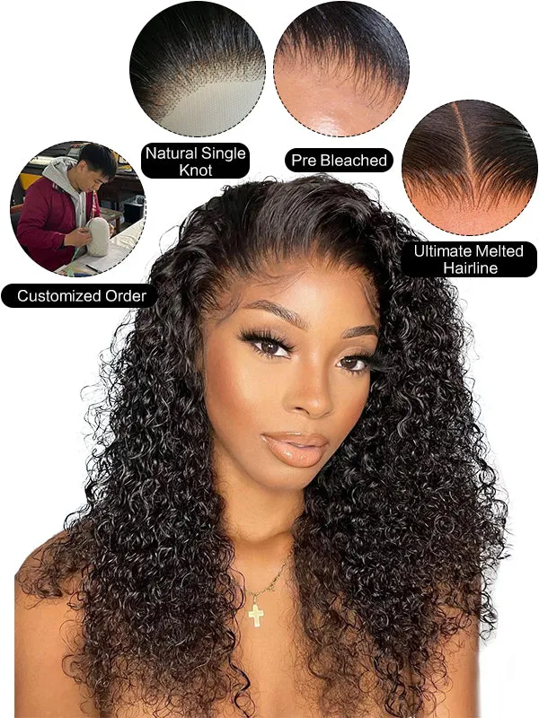 12A Grade Virgin Human Hair Sliky Straight Undetectable HD Full Lace  Wigs NCF99