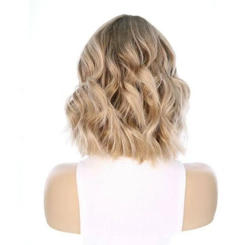 13" Divine Lace Top Wig Ash Blonde w/ Full Rooting