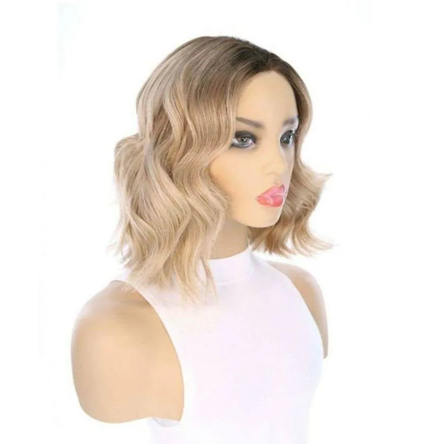 13" Divine Lace Top Wig Ash Blonde w/ Full Rooting