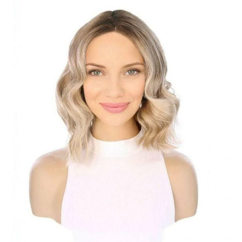 13" Divine Lace Top Wig Ash Blonde w/ Full Rooting