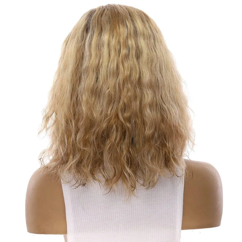 16" Divine Lace Top Wig Ash Blonde Wavy