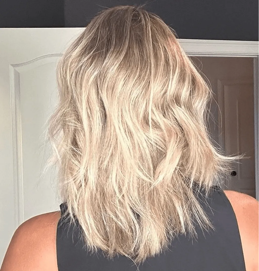 16" Divine Lace Top Wig Platinum Blonde w/ Reverse Balayage Color Service