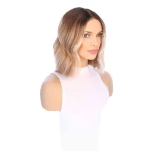 16" Divine Luxe Lace Top Wig #Light Brown w/ Golden Blonde Balayage & Rooting