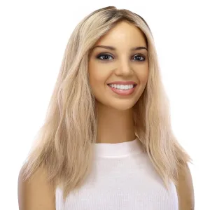 16" Princess Silk Top Wig Platinum Blonde Wavy