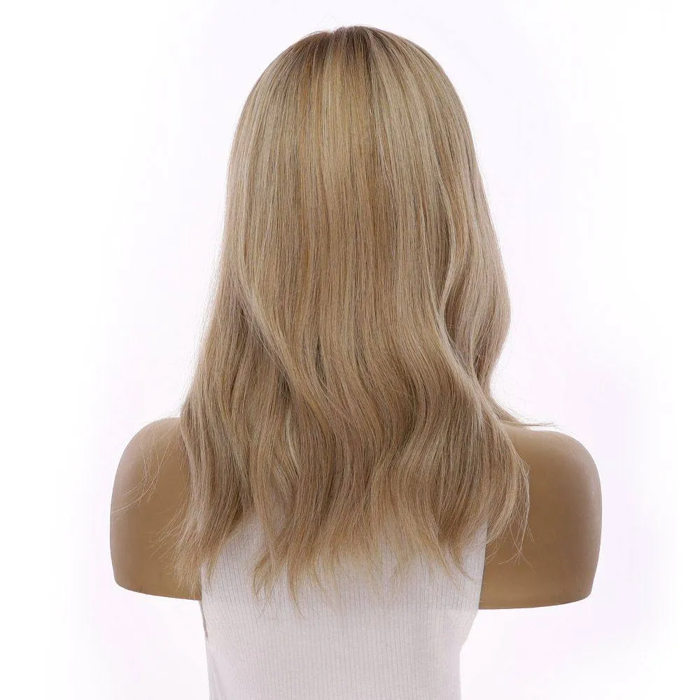 18" Princess Silk Top Wig Ash Blonde