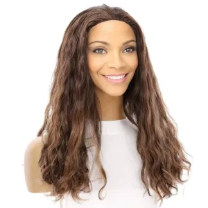 20" 3/4 Bandfall Wig Medium Brown Balayage Wavy