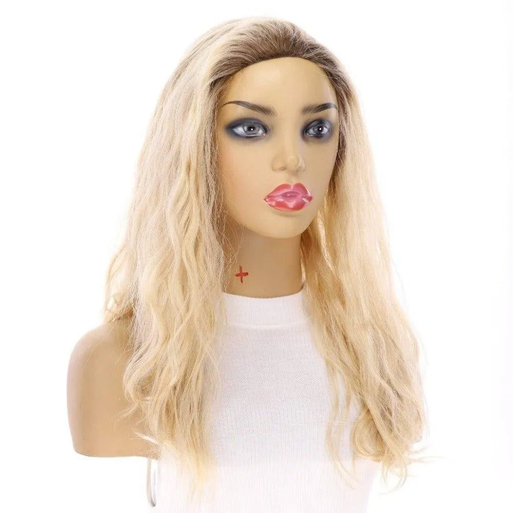 20" 3/4 Bandfall Wig Platinum Blonde Wavy