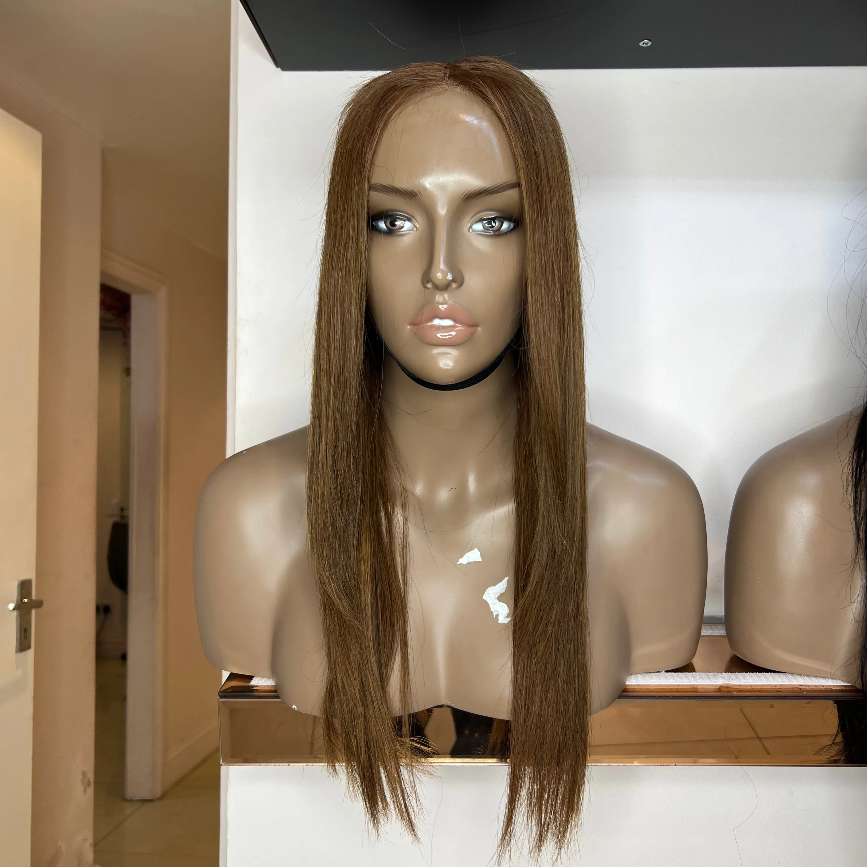 20" inch Custom Colour Brown Straight 13x6 Frontal Lace Wig - (£80 off) (Lace Cut & Cut and Styled)