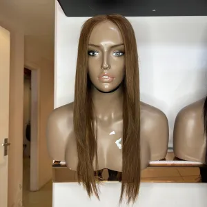 20" inch Custom Colour Brown Straight 13x6 Frontal Lace Wig - (£80 off) (Lace Cut & Cut and Styled)