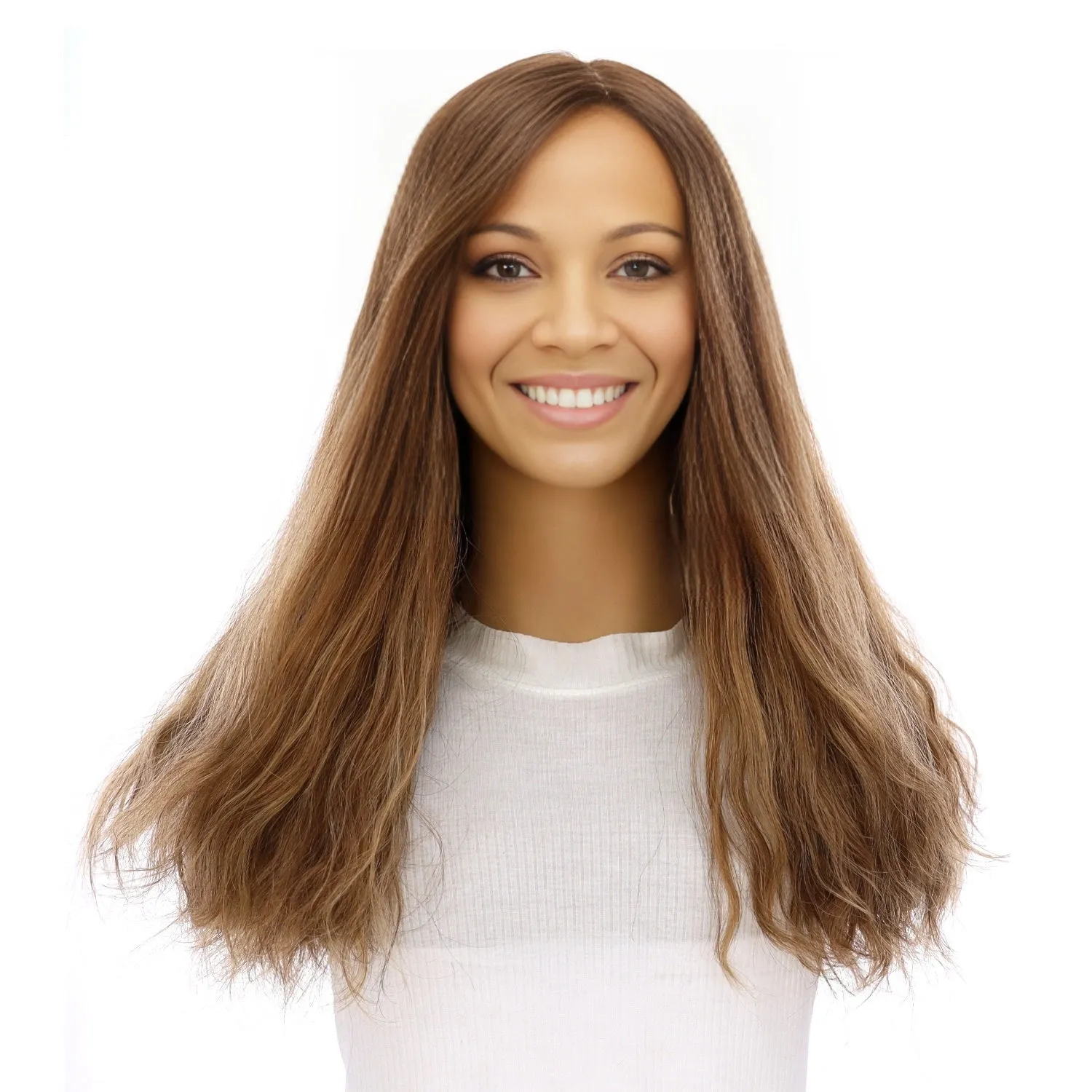 20" Princess Silk Top Wig Light Brown Babylight Wavy