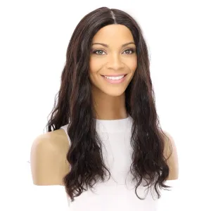 20" Princess Silk Top Wig Natural Black Wavy