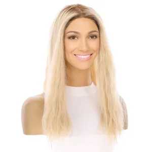 20" Princess Silk Top Wig Platinum Blonde Wavy