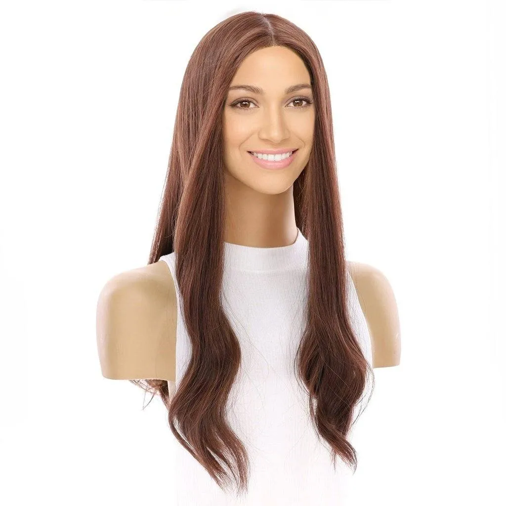22" Princess Silk Top Wig Auburn