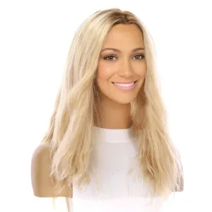 22" Reese Silk Top Wig Platinum Blonde Wavy
