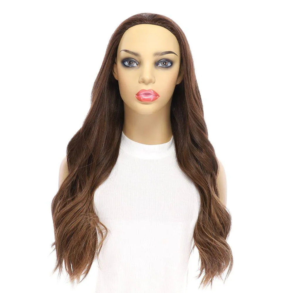 24" 3/4 Bandfall Wig Medium Brown Balayage