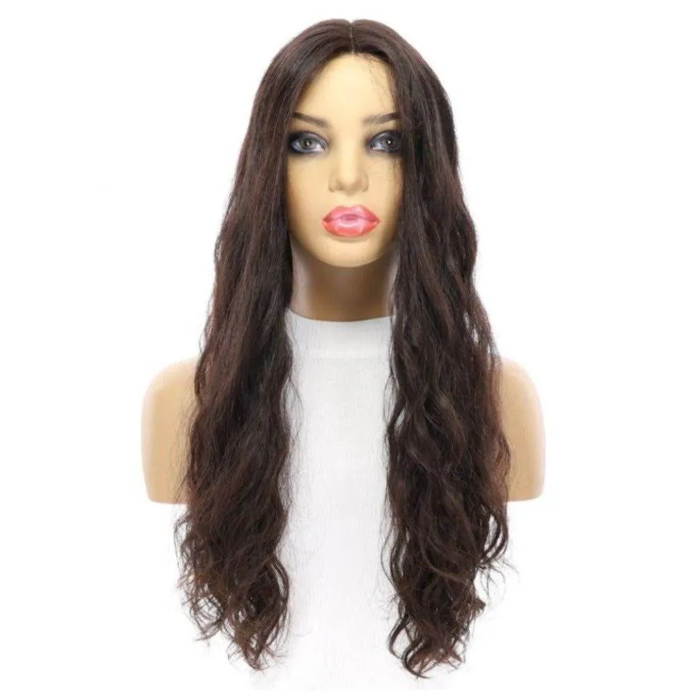 24" Divine Lace Top Wig Natural Black Wavy