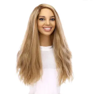 24" Gisele Silk Top Wig Ash Blonde Wavy