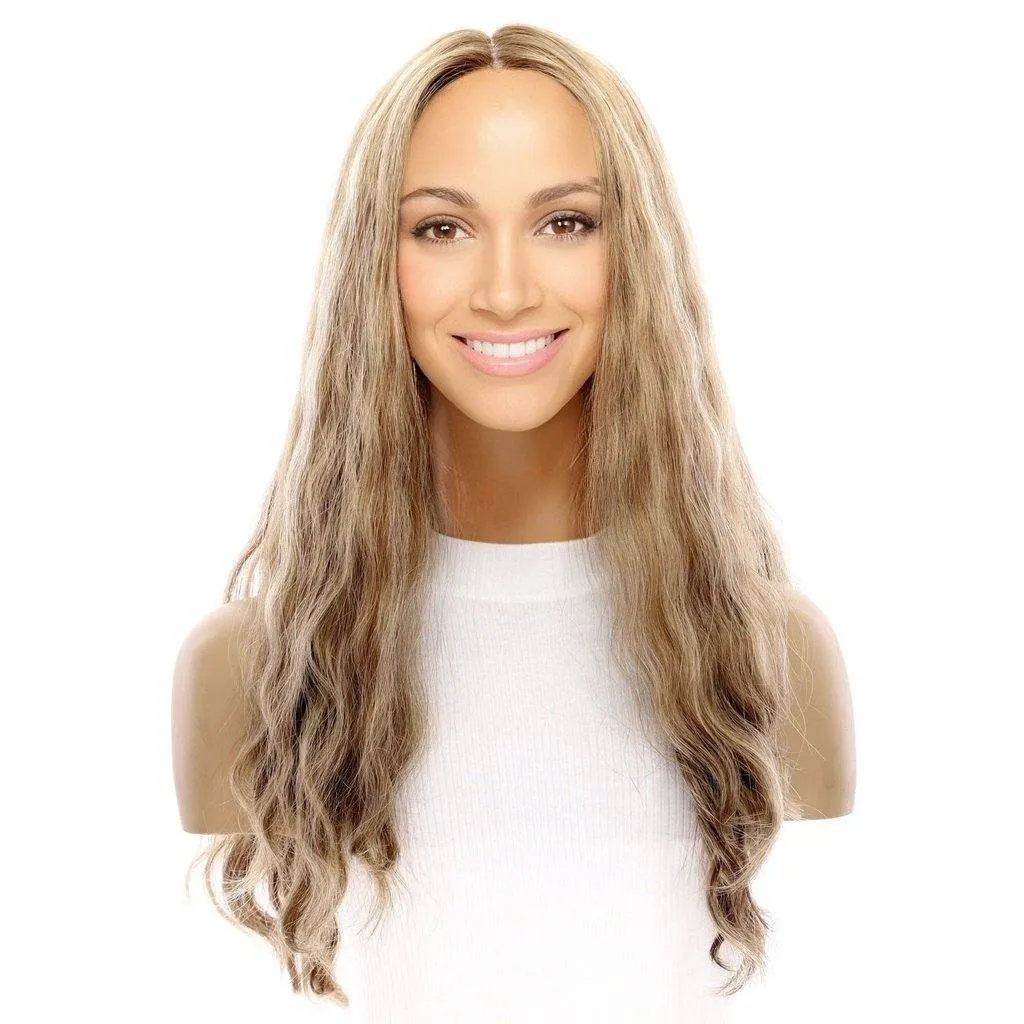 24" Gisele Silk Top Wig Medium Blonde Wavy