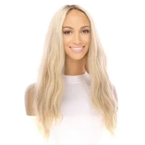24" Gisele Silk Top Wig Platinum Blonde Wavy