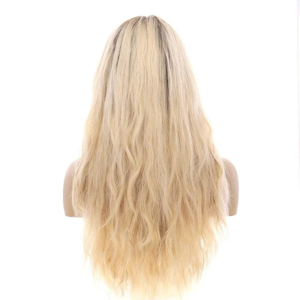 24" Gisele Silk Top Wig Platinum Blonde Wavy