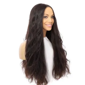 26" Divine Lace Top Wig Soft Black Wavy