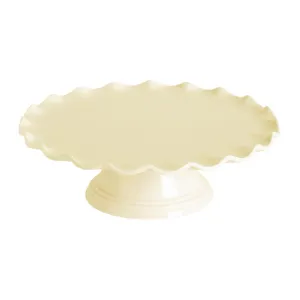 A Little Lovely Company Cake Stand: Wave - Vanilla Cream