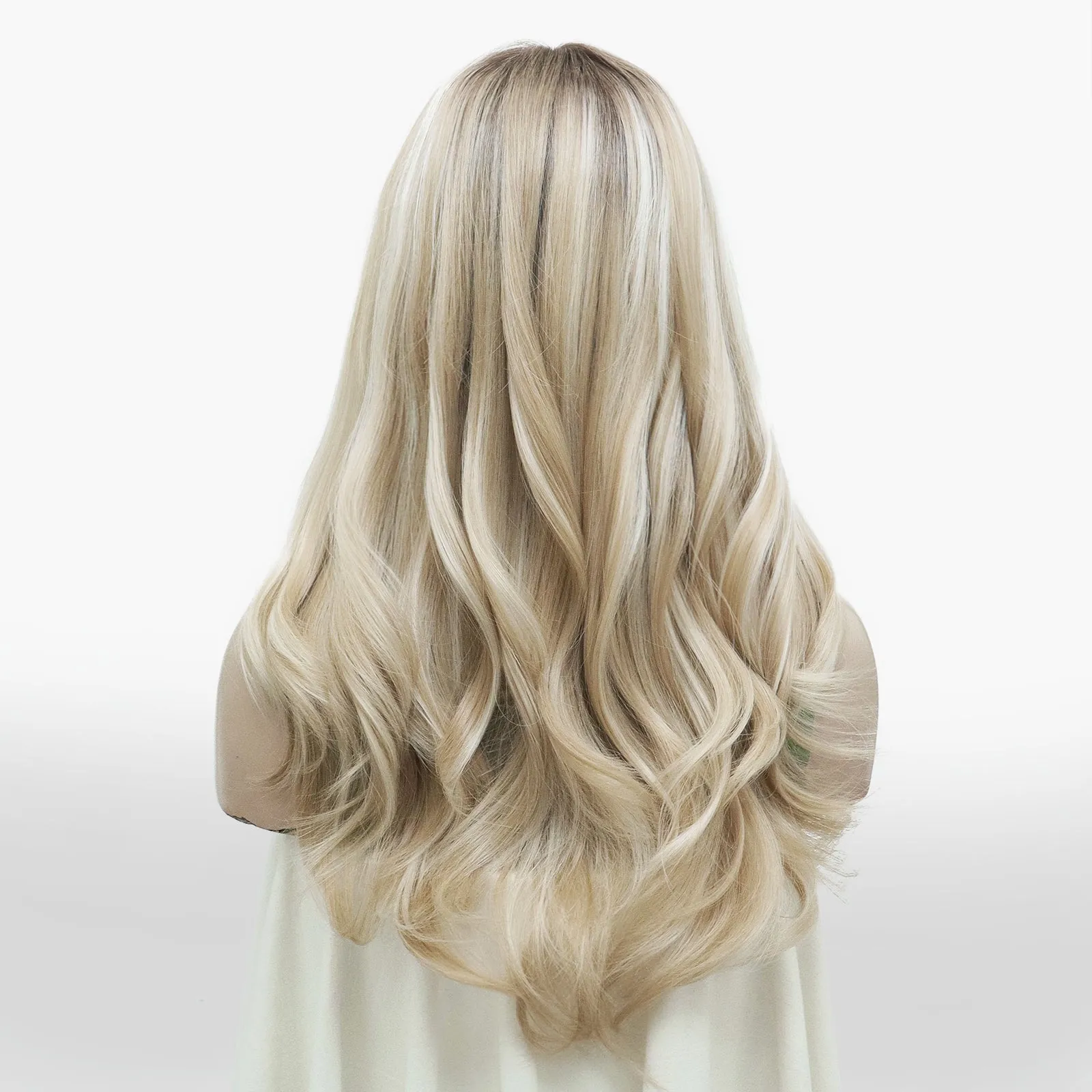 Angela Collection-Lona collection T part glue less wigs blonde&brown&pink&blue