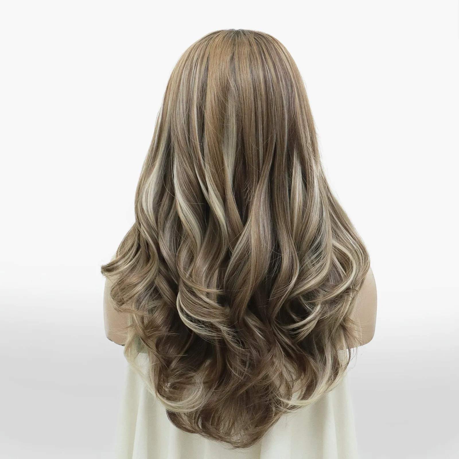 Angela Collection-Lona collection T part glue less wigs blonde&brown&pink&blue