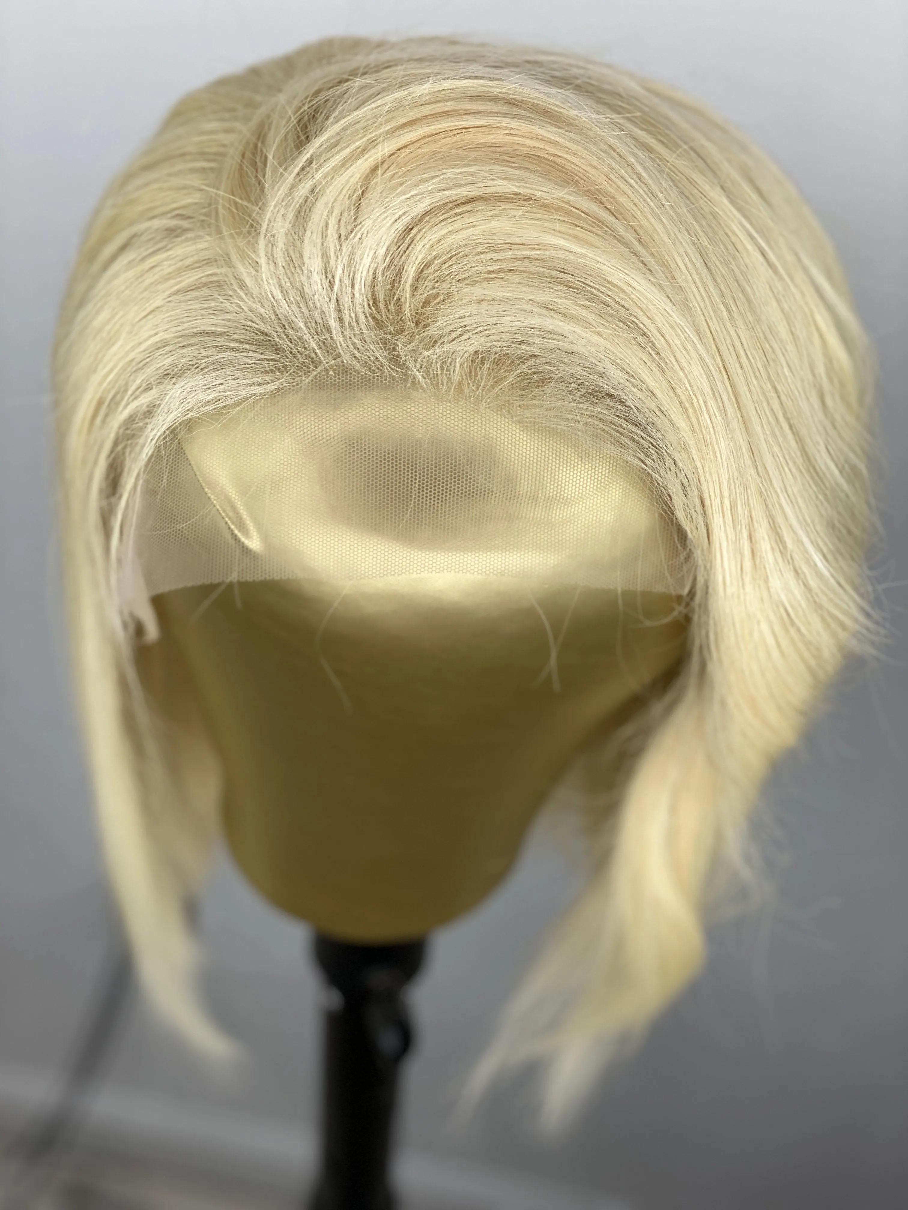 Blonde Straight Lace Front Human Hair Bob Wig