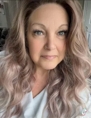 Brenda Collection-Amelia glueless Apricot color with wavy style 13*4 free parting with adjustable bands