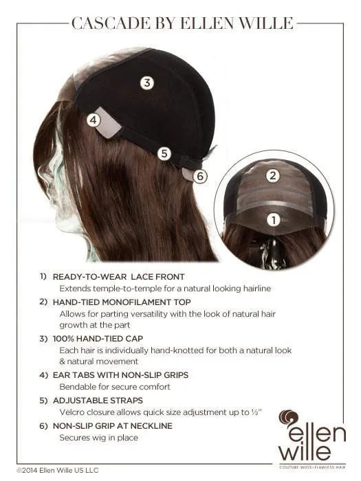 Cascade | Remy Human Hair Lace Front Wig (Hand-Tied) | CLOSEOUT