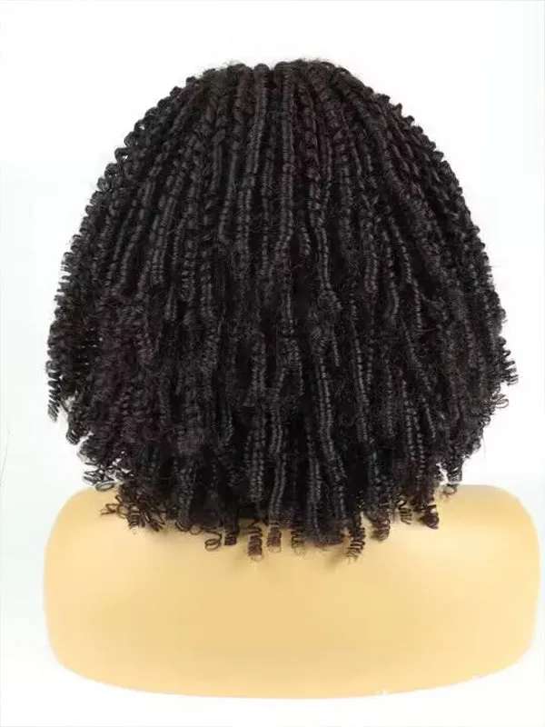 Chinalacewig 13X6in 2In1 Tight Twisted Curly HD Lace Human Virgin Wig GW02