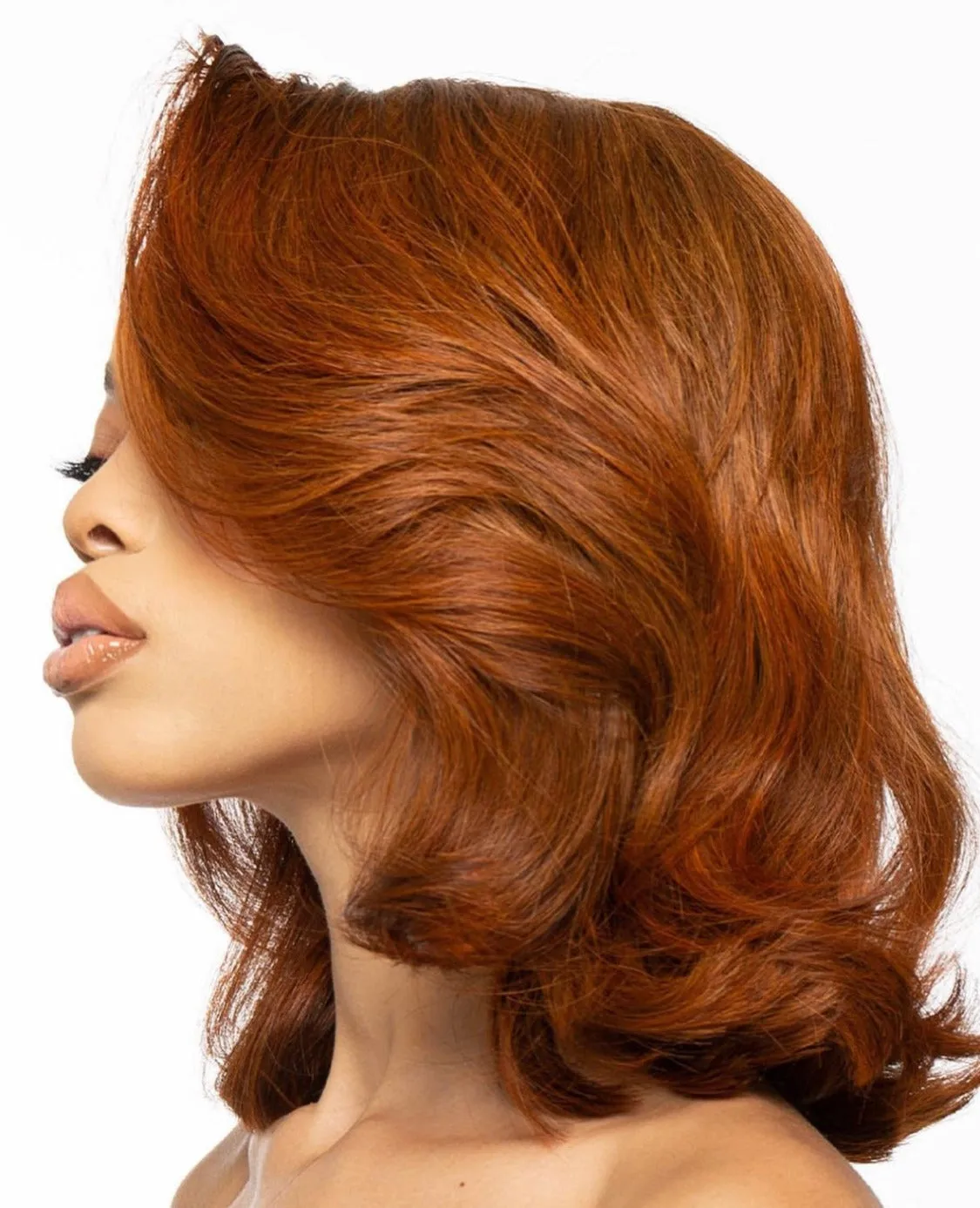 Copper 5x5 Invisible HD Lace Closure Bob Wig
