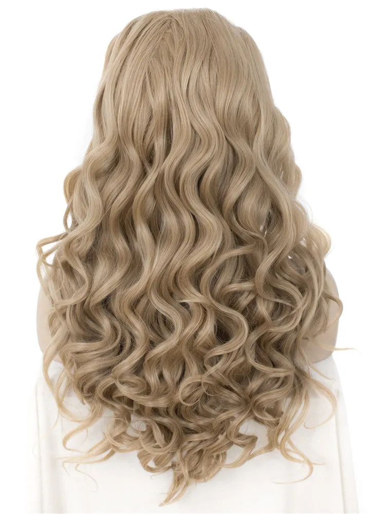 Grace - Honey Blonde Long Wavy Synthetic Lace Front 13*2 Cosplay Hair Synthetic Costume Wigs-N7-M16/613