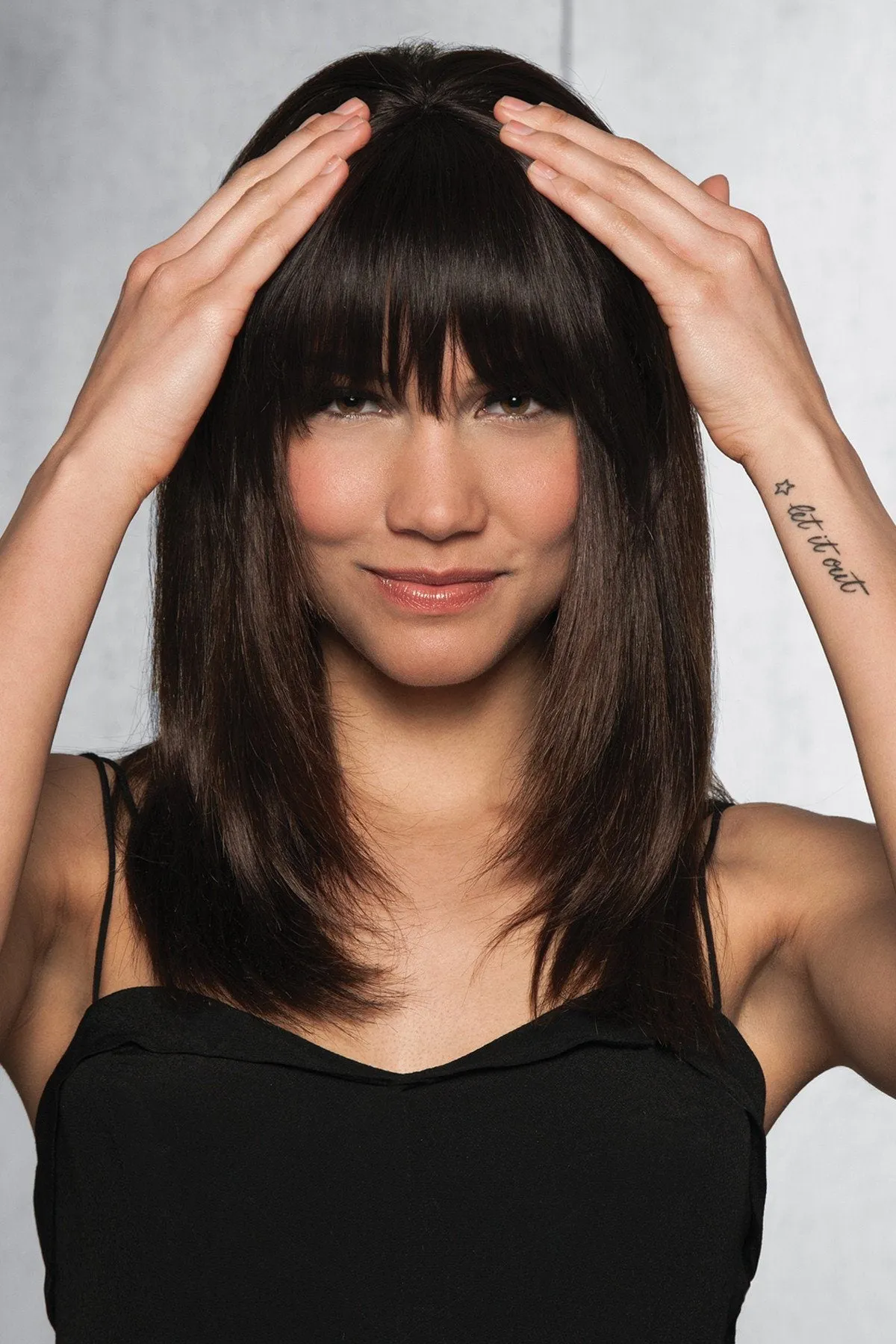 Hairdo Wigs Extensions - Human Hair Clip-In Bang (#HDHHBG)