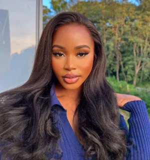 JASMAY Light Yaki Straight Glueless HD Lace Front Wig – Pre-Plucked 4C Texture Wig