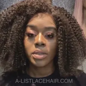 KINKY AFRO CURLY - Glueless Frontal Lace Wig
