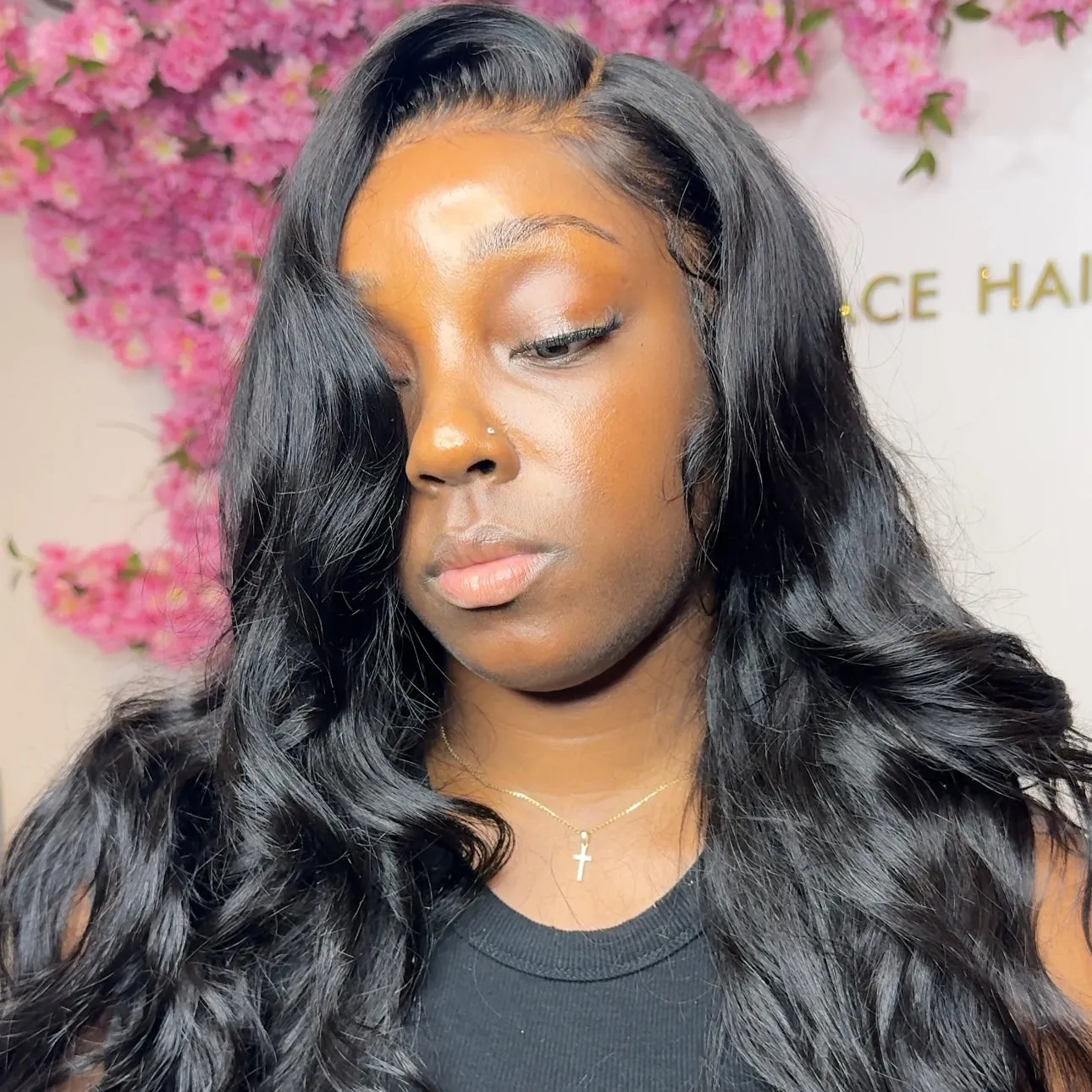 LARGE ANDREA Body Wave Glueless Lace Front Wig – Pre-Plucked HD Lace Wig
