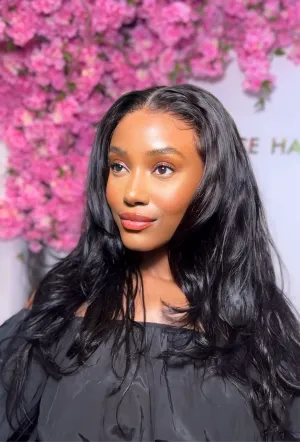LARGE ANDREA Body Wave Glueless Lace Front Wig – Pre-Plucked HD Lace Wig