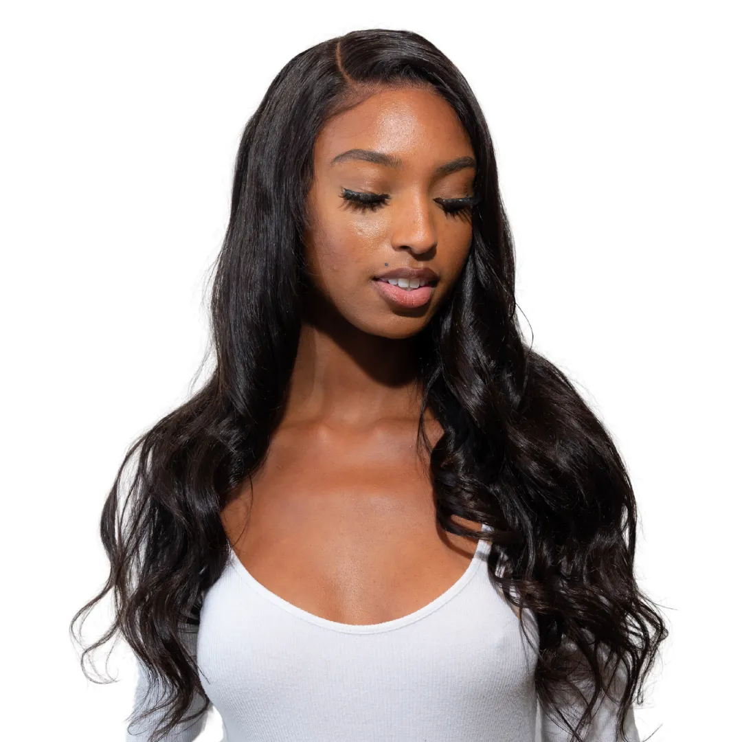 LARGE ANDREA Body Wave Glueless Lace Front Wig – Pre-Plucked HD Lace Wig