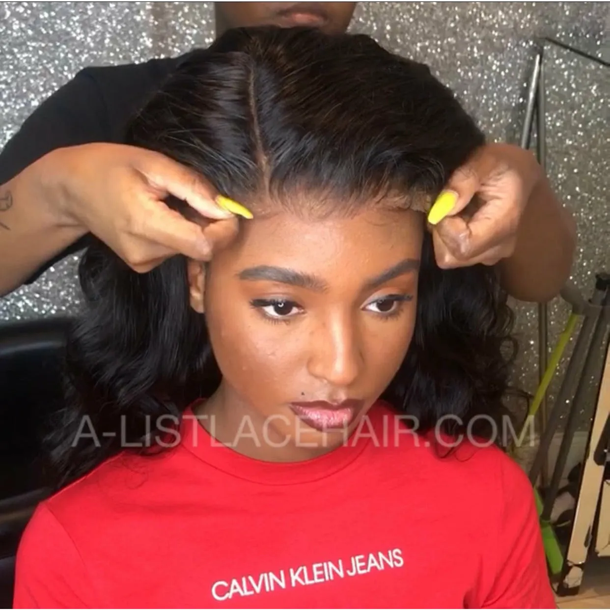 LARGE ANDREA Body Wave Glueless Lace Front Wig – Pre-Plucked HD Lace Wig