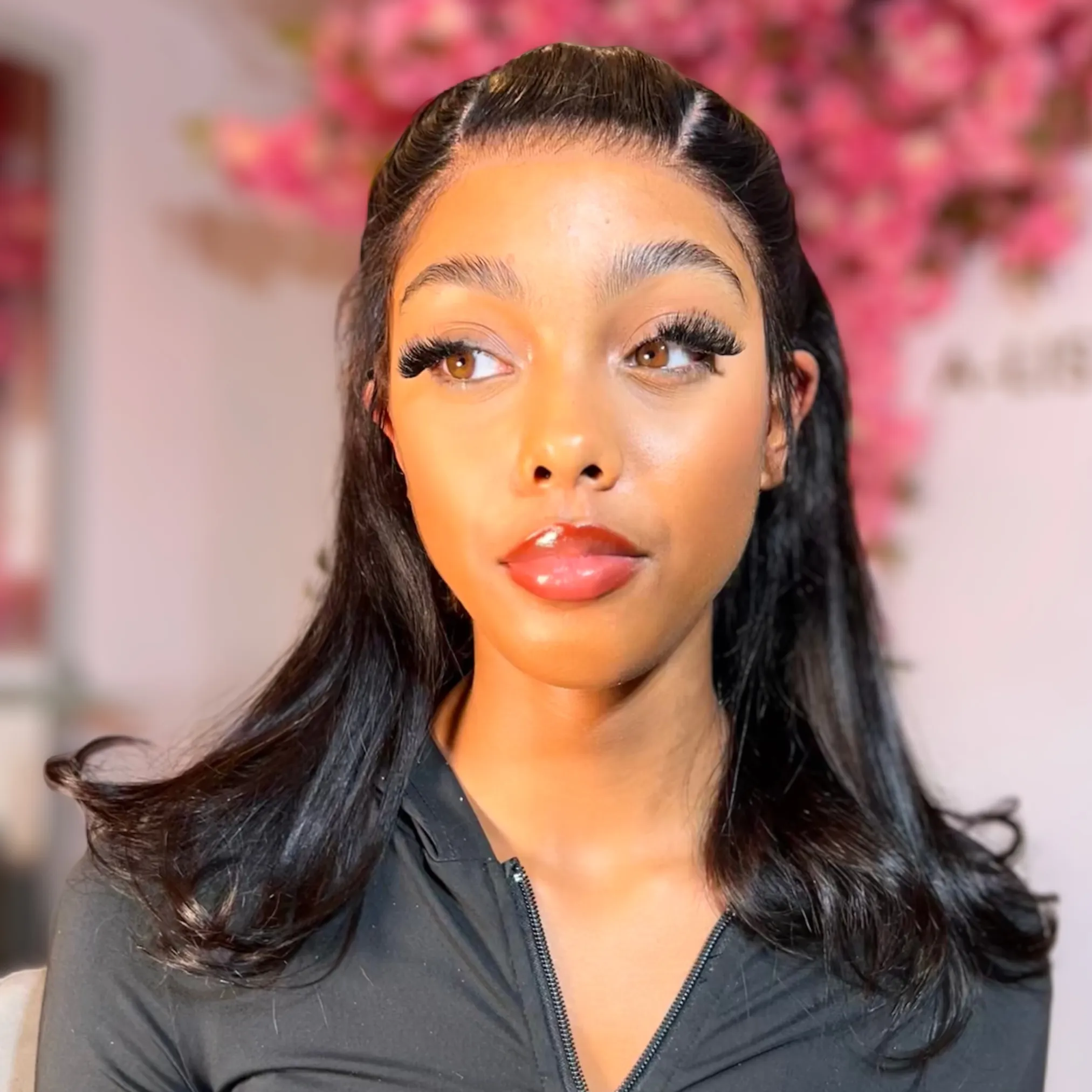 LARGE NAOMI - Glueless Silky Straight Wig HD Lace Virgin Human Hair Preplucked