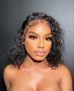 Ocean Wave Kelly Bob Invisible HD Lace Front Wig