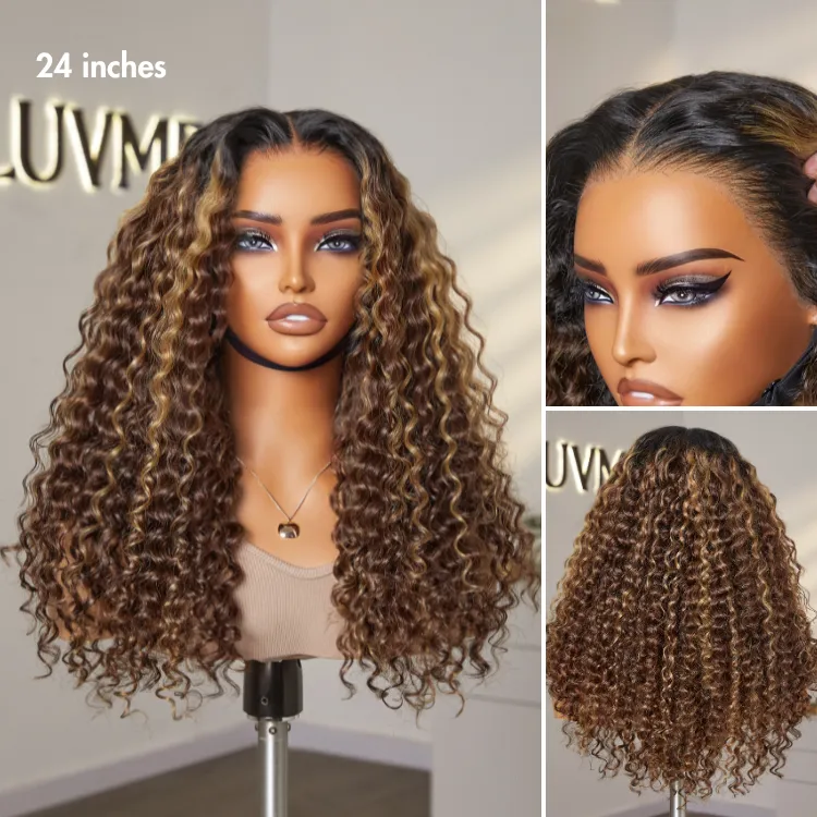 PreMax Wigs - Super Natural Hairline Deep Wave Ear-to-ear 13x6 Frontal HD Lace Long Curly Wig