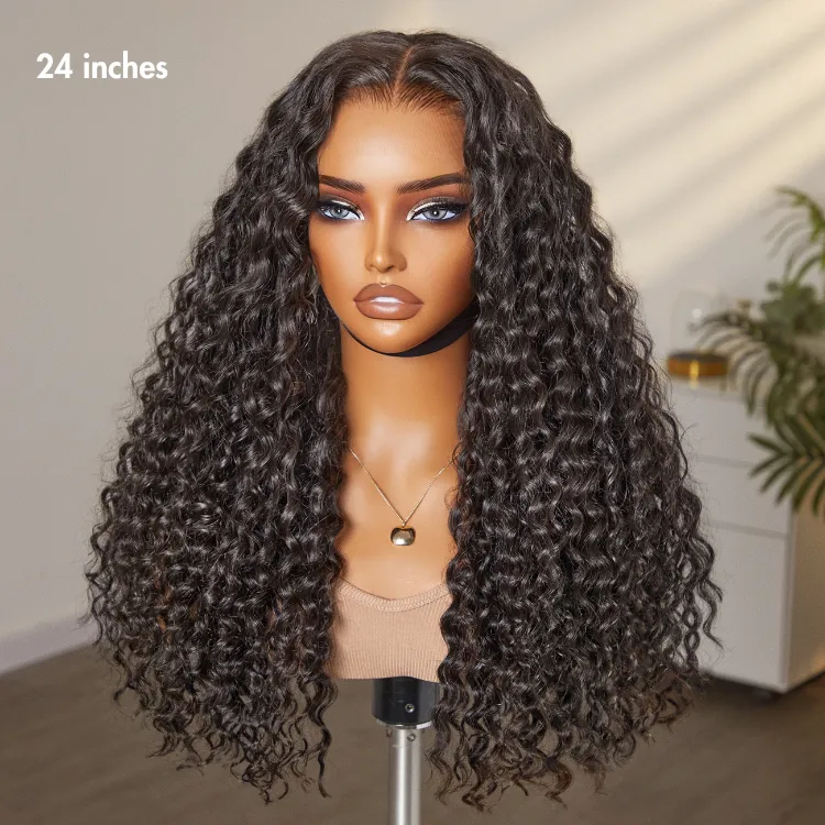 PreMax Wigs - Super Natural Hairline Deep Wave Ear-to-ear 13x6 Frontal HD Lace Long Curly Wig