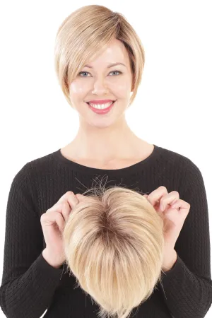 Sale - Belle Tress Toppers - Lace Front Mono Topper 6" (#7009) - Color: English Toffee