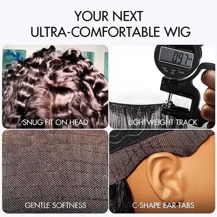 Special Deal | AiryFit™ Scalp Care Wigs | Effortless Water Wave Snugfit Glueless 5x5 Closure Pre-Cut Lace Curly Wig
