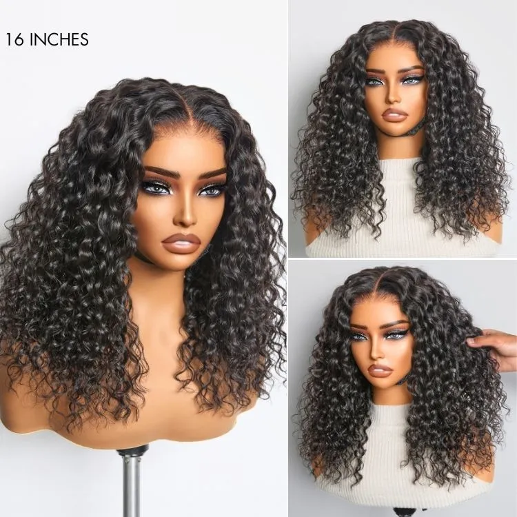 Special Deal | AiryFit™ Scalp Care Wigs | Effortless Water Wave Snugfit Glueless 5x5 Closure Pre-Cut Lace Curly Wig