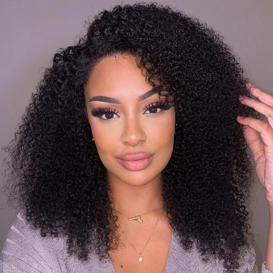 Tuneful Glueless Ready Go Kinky Curly Full Bouncy Wigs