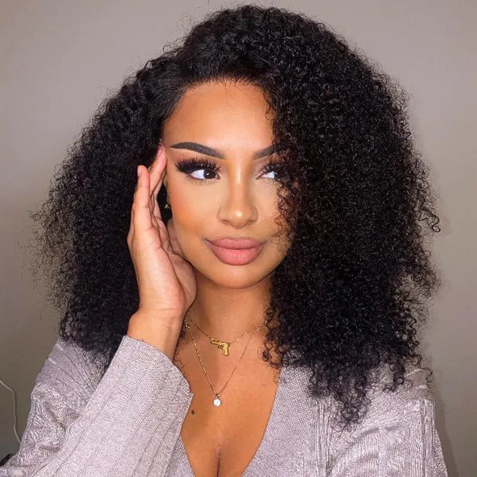 Tuneful Glueless Ready Go Kinky Curly Full Bouncy Wigs